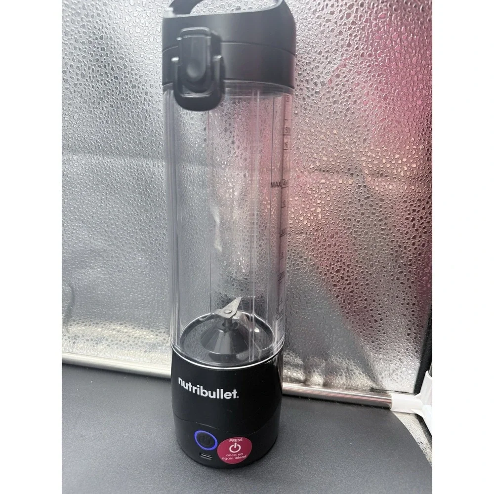NutriBullet Portable Blender Bottle Black USB Rechargeable Smoothie Cup